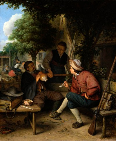 休憩旅行者 作： Adriaen Jansz. van Ostade